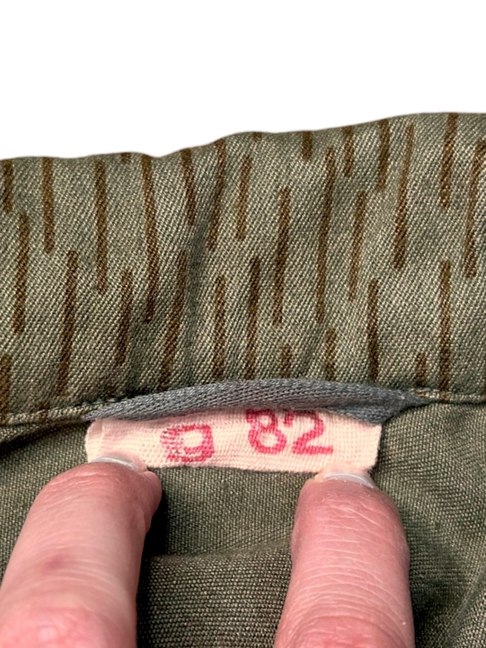 Vintage East German NVA Strichtarn Rain Camo Field Jacket Military M - Picture 11 of 12